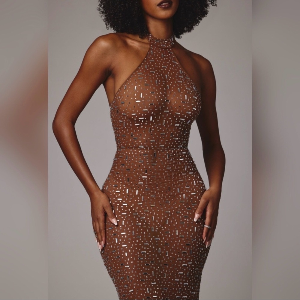 Oh Polly Embellished Soraya Dress - US 4
